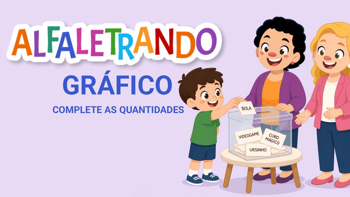 Gráfico: Complete as quantidades