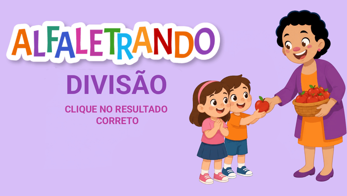 Divisão: Clique no resultado correto
